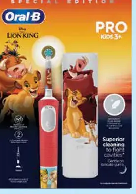 Oral-B Pro Kids Leví Kráľ Elektrická Zubná Kefka