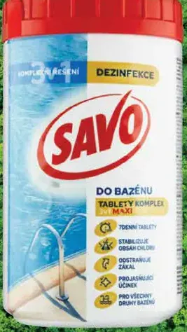 Savo Do bazénu tablety komplex maxi