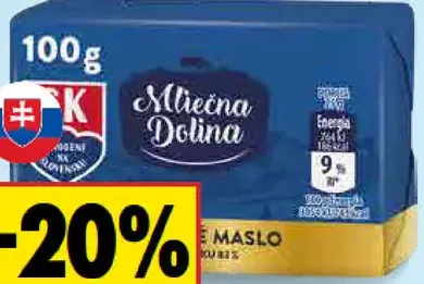 Mliečna Dolina Maslo 82%