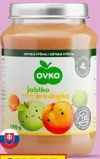 Príkrm jablko, broskyňa OVKO