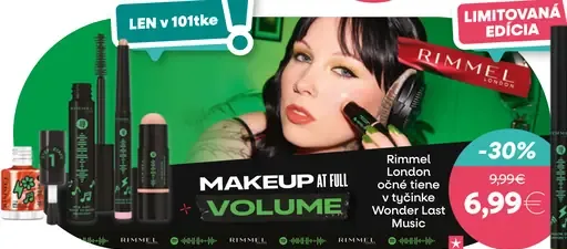 Rimmel London očné tiene v tyčinke Wonder Last Music