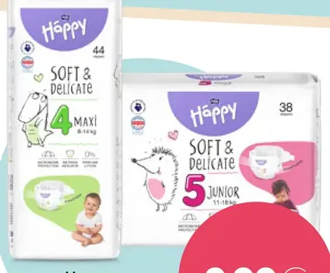 Happy Soft & Delicate detské plienky