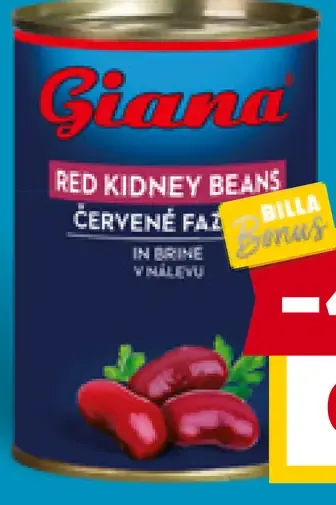 Giana fazuľa červené v náleve