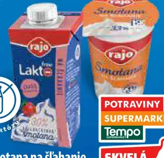 Rajo smotana na šľahanie bez laktózy