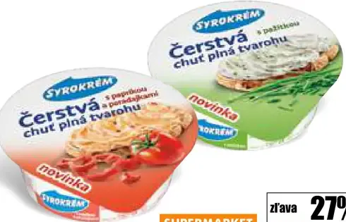 Šyrokrém čerstvá chuť plná tvarohu