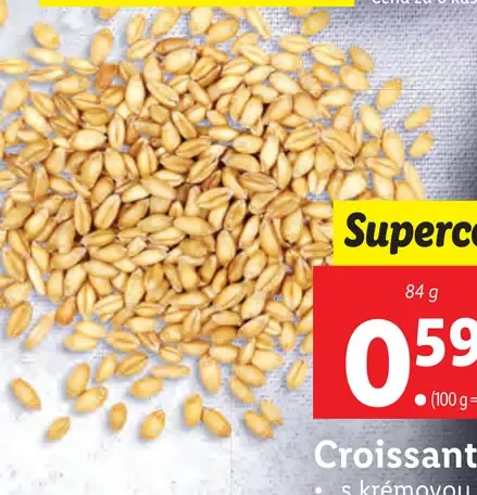 Croissant s krémovou náplňou