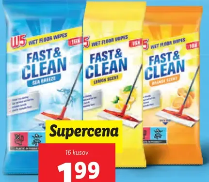 W5 Vlhčené utierky na podlahu