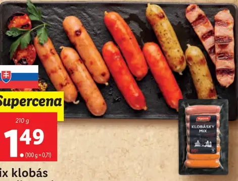 Mix klobás na grilovanie