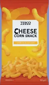 Tesco Cheese Corn Snack