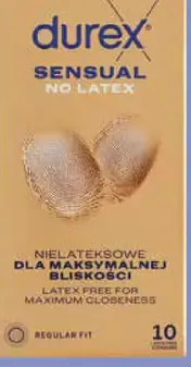 Durex SENSUAL NO LATEX kondómy