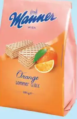 Manner oblátky s pomarančovou príchuťou