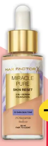 Max Factor Miracle Pure pleťové sérum a make-up