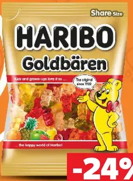 Haribo Goldbären želé cukríky