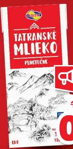Tatranské mléko Plnotučné
