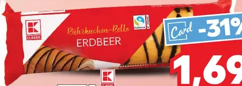 K-Classic roláda Erdbeer