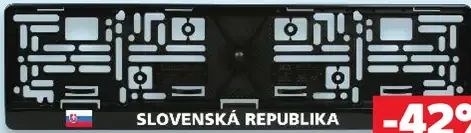 Podložka pod ŠPZ plast