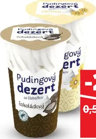Pudingový dezer so šľahačkou