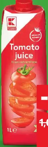 K-Classic Tomato juice Šťava 100%
