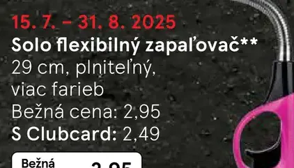 Solo flexibilný zapaľovač