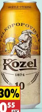Velkopopovický Kozel pivo