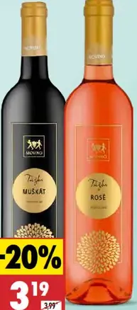 Túžba biele muškát/ružové rosé Movino