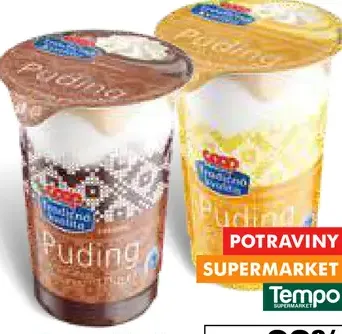 Rajo Puding so šľahanou smotanou