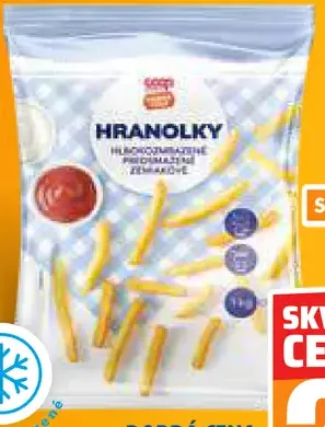 Hranolčeky hlbokozmrazené, predsmážané