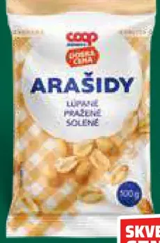 Dobrá cena Arašidy lúpané pražené solené