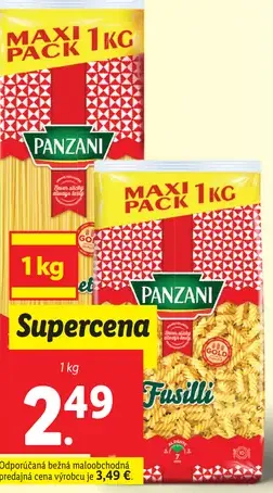 Panzani cestoviny bezvaječné