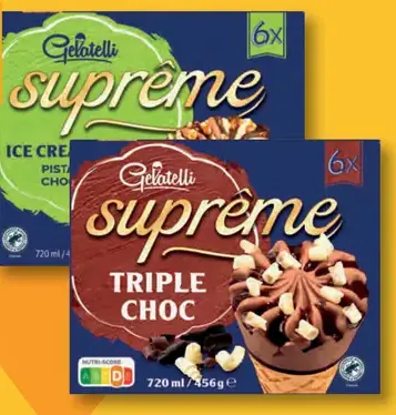 Gelatelli Supreme Premium kornútiky