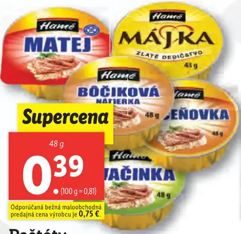 Hamé paštéty