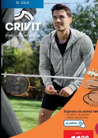 Crivit Bedmintonová súprava
