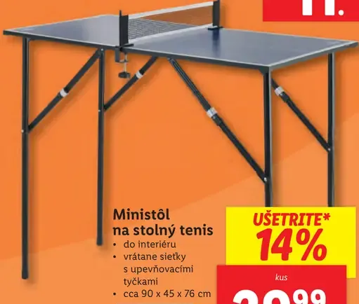 Crivit Ministôl na stolný tenis