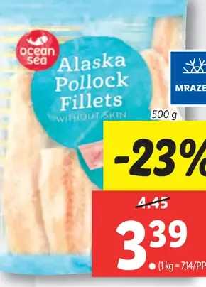 Ocean Sea Filety z aljašskej tresky obalované