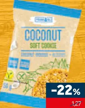Frank & Oli jemná cookie kokos-mandľa