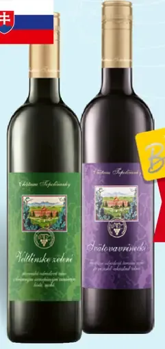 Château Topoľčianky ročníkový výber biele červené víno
