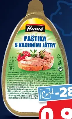 Hamé Paštika s kachnimi játry