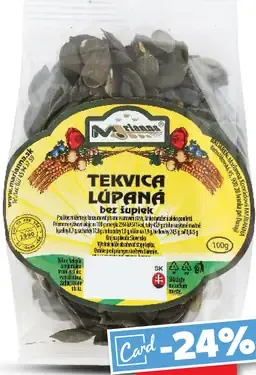 Natural Tekvicové semienka lúpané