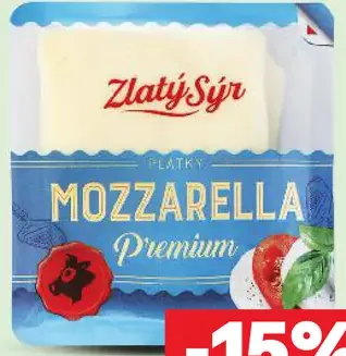Zlatý Sýr Mozzarella 40%