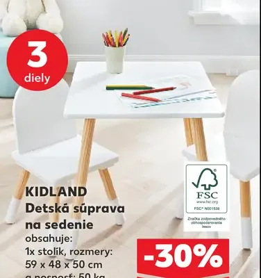 Kidland Detský súprava na sedenie