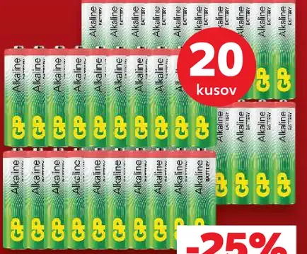 Alkalické batérie AA alebo AAA