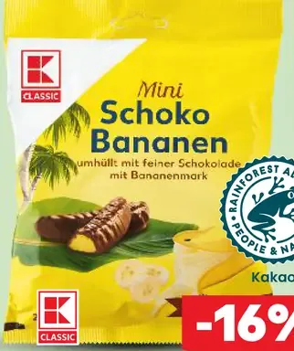 K-Classic Želé banány v čokoláde