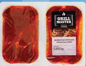 Tesco Grill Master marinovaná krkovička bez kosti