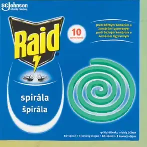 Raid insekticídna špirála proti komárom