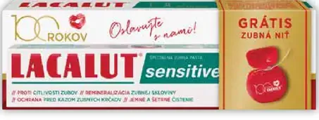 Lacalut Sensitive zubná pasta + zubná kefka