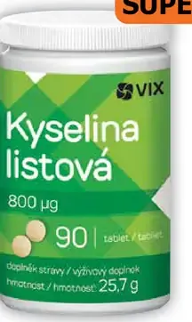 Vix Kyselina listová 90 tabliet