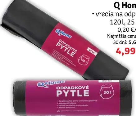 Q-Home vrecia na odpad 120L