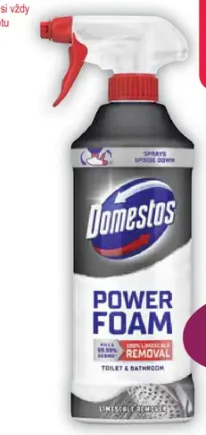 Domestos pena na vodný kameň