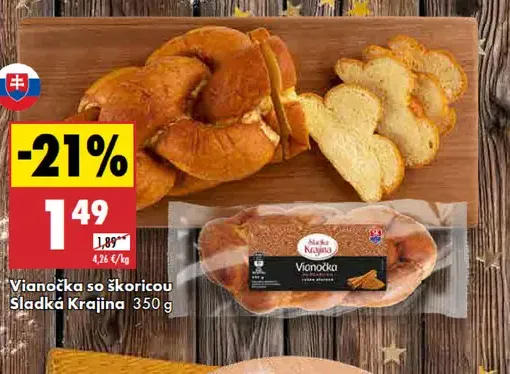 Sladká Krajina Vianočka škoricová