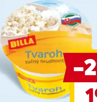 BILLA tvaroh tučný hrudkovitý